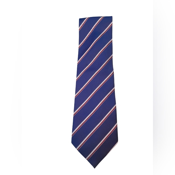 Valentino Other - Valentino Garavani Classic Silk Blue Striped Tie